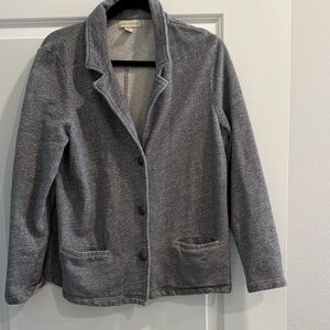Appleseed’s Women's Grey Knit Blazer Jacket sz m